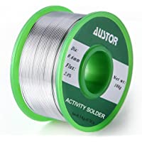 AUSTOR Alambre de Soldadura sin Plomo con Núcleo de Colofonia Sn 99% Ag 0-3% Cu 0-7%